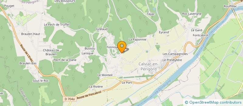 localisation de l'entreprise MADAME LAETITIA GAGNEBE à CALVIAC-EN-PERIGORD