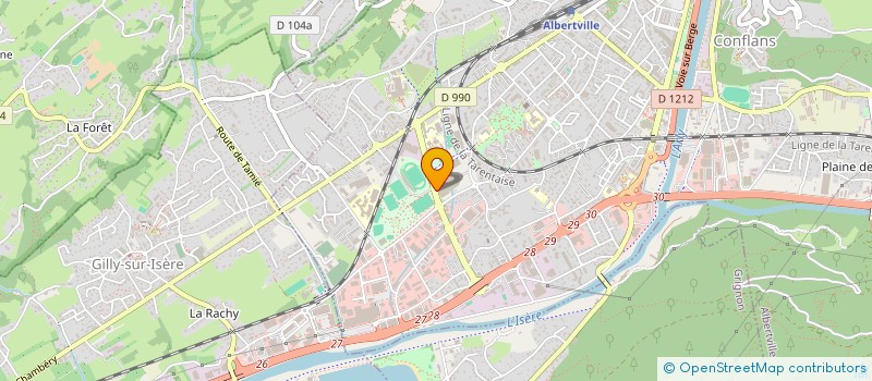 localisation de l'entreprise MADAME LAETITIA GAIDDON  ALBERTVILLE