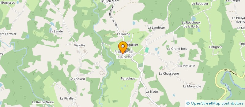 localisation de l'entreprise MADAME LAETITIA GALINAT  SAINT-PAUL-LA-ROCHE