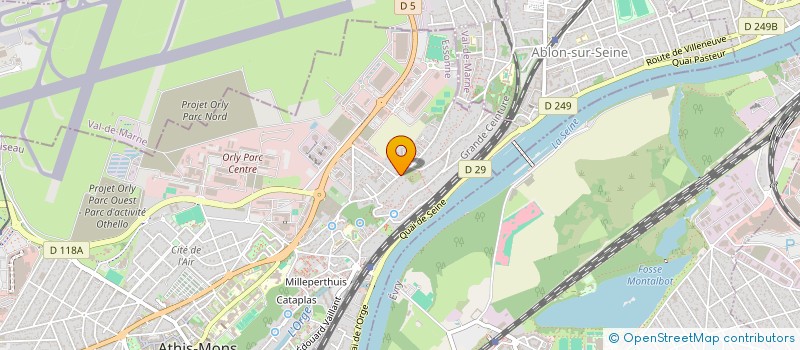 localisation de l'entreprise MADAME LAETITIA GALOGER  ATHIS-MONS