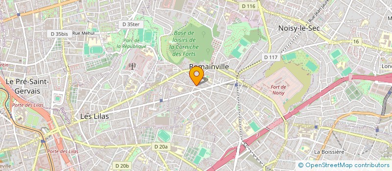 localisation de l'entreprise MADAME LAETITIA GARABELLO à ROMAINVILLE