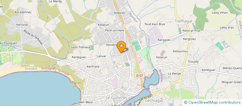 localisation de l'entreprise MADAME LAETITIA GAUTHIER  GUILVINEC