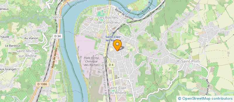 localisation de l'entreprise MADAME LAETITIA GAUTHIER  SAINT-CLAIR-DU-RHONE