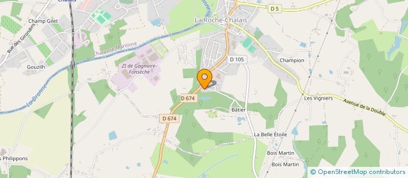 localisation de l'entreprise MADAME LAETITIA GAUTIER  LA ROCHE-CHALAIS