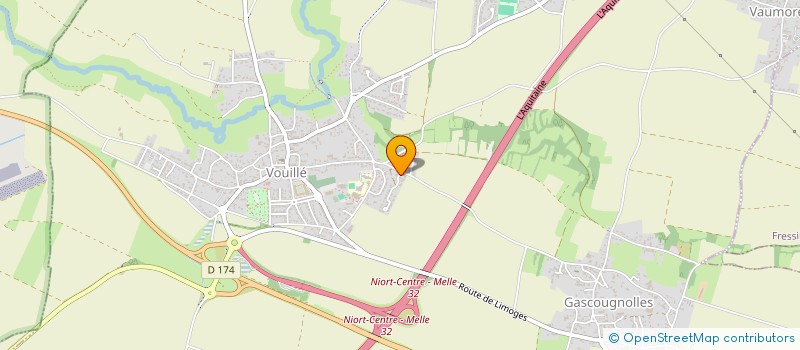 localisation de l'entreprise MADAME LAETITIA GAUVIN  VOUILLE