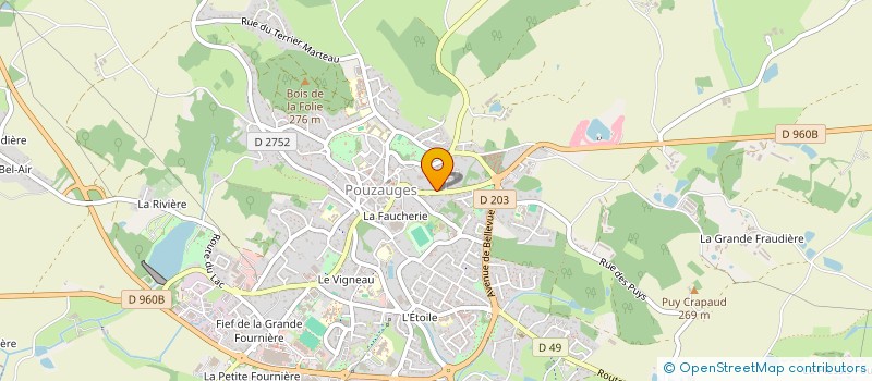 localisation de l'entreprise MADAME LAETITIA GAUVRIT à POUZAUGES