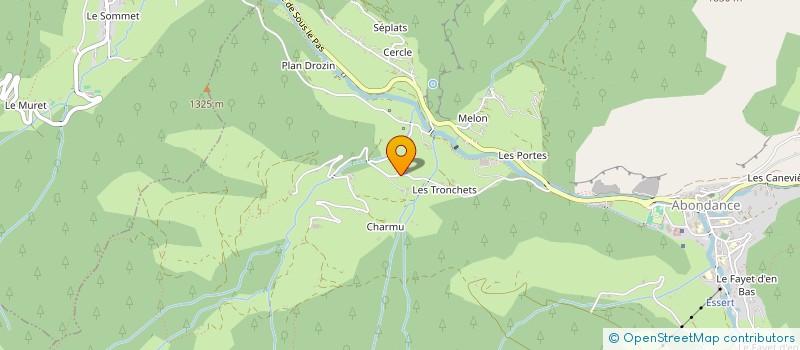 localisation de l'entreprise MADAME LAETITIA GERVAIS  ABONDANCE