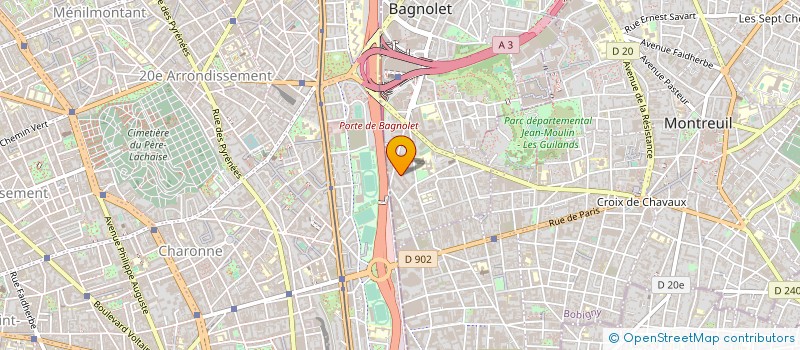 localisation de l'entreprise MADAME LAETITIA GHARBI à BAGNOLET