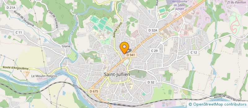 localisation de l'entreprise MADAME LAETITIA GILBERT  SAINT-JUNIEN