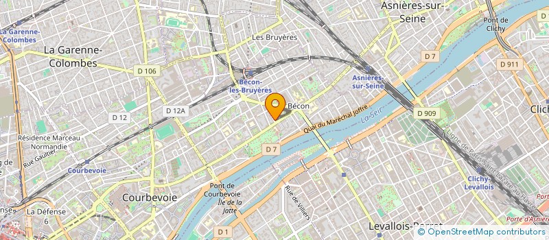 localisation de l'entreprise MADAME LAETITIA GILLOT à COURBEVOIE