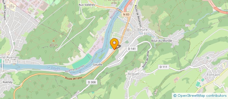 localisation de l'entreprise MADAME LAETITIA GINAILHAC  BEURE