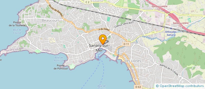 localisation de l'entreprise MADAME LAETITIA GIOLA à SANARY-SUR-MER