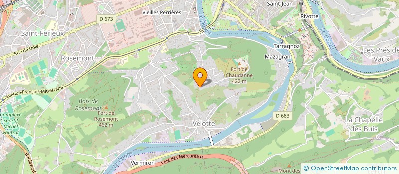 localisation de l'entreprise MADAME LAETITIA GIRARDET à BESANCON