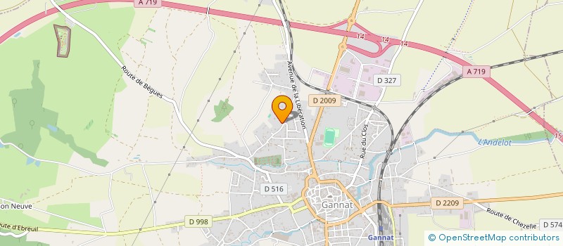 localisation de l'entreprise MADAME LAETITIA GIRAUD à GANNAT