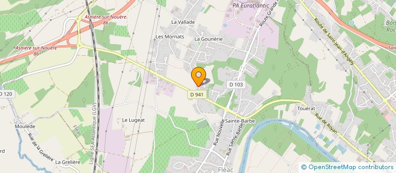 localisation de l'entreprise MADAME LAETITIA GODARD à ANGOULEME