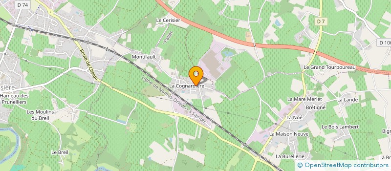 localisation de l'entreprise MADAME LAETITIA GODINEAU à LE PALLET