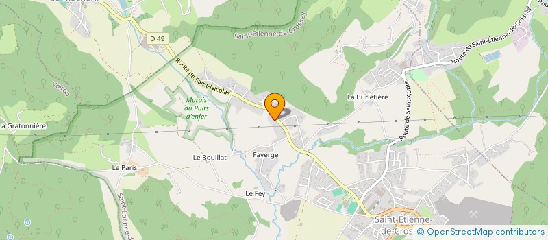 localisation de l'entreprise MADAME LAETITIA GOIFFON  SAINT-ETIENNE-DE-CROSSEY