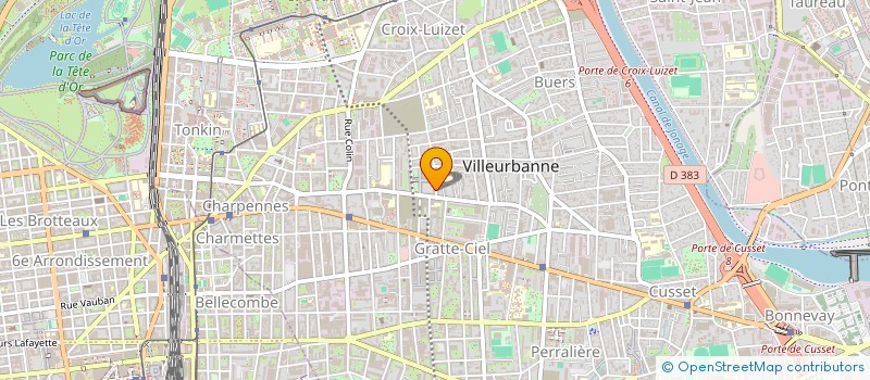 localisation de l'entreprise MADAME LAETITIA GOMOT  VILLEURBANNE