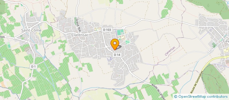 localisation de l'entreprise MADAME LAETITIA GONNEAU CATALANO  CLARENSAC