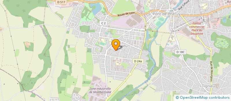 localisation de l'entreprise MADAME LAETITIA GONTHIER  CHARVIEU-CHAVAGNEUX