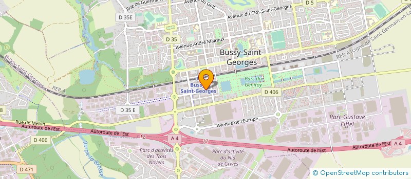 localisation de l'entreprise MADAME LAETITIA GONZALEZ  BUSSY-SAINT-GEORGES