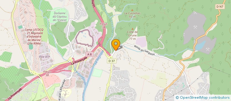 localisation de l'entreprise MADAME LAETITIA GOUPIL à FREJUS