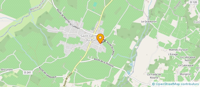 localisation de l'entreprise MADAME LAETITIA GOUY  SAINT-GERMAIN-DU-PUCH