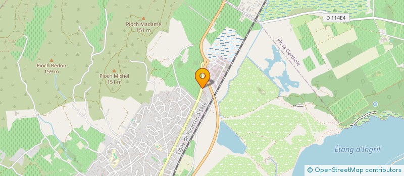 localisation de l'entreprise MADAME LAETITIA GRANGERON à FRONTIGNAN