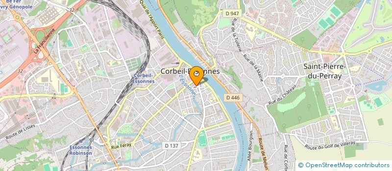localisation de l'entreprise MADAME LAETITIA GROFFIER à CORBEIL-ESSONNES