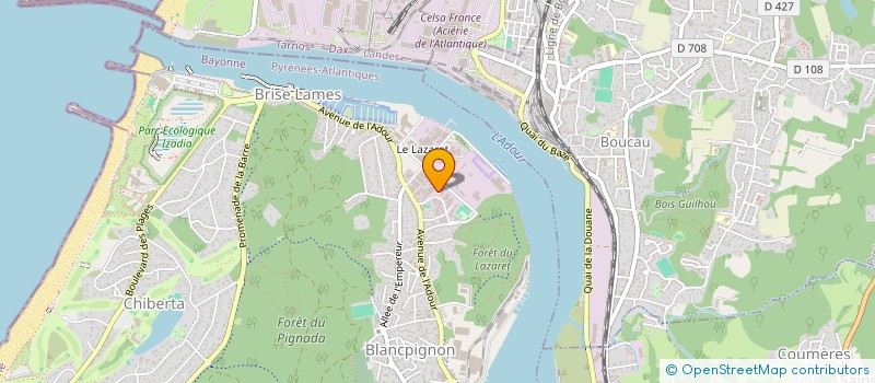 localisation de l'entreprise MADAME LAETITIA GUERDER à ANGLET