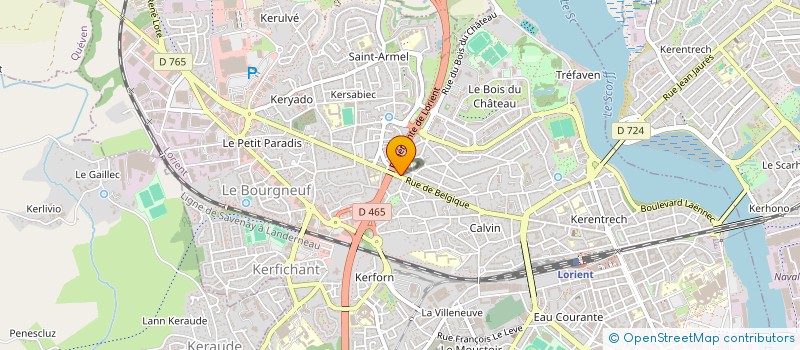 localisation de l'entreprise MADAME LAETITIA GUERRIER  LORIENT