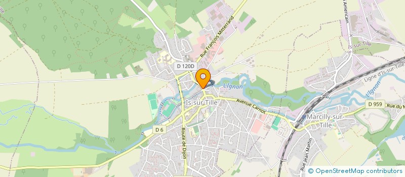 localisation de l'entreprise MADAME LAETITIA GUEUX  IS-SUR-TILLE