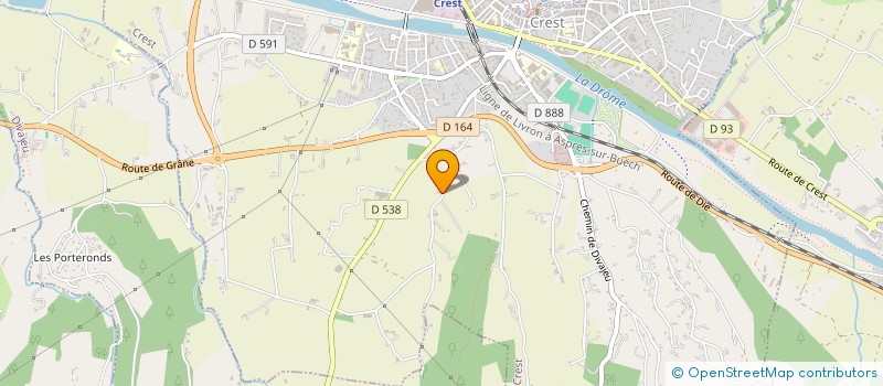 localisation de l'entreprise MADAME LAETITIA GUIDINI  CREST