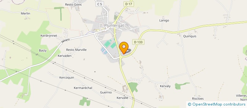 localisation de l'entreprise MADAME LAETITIA GUILLERME  PLUMERGAT