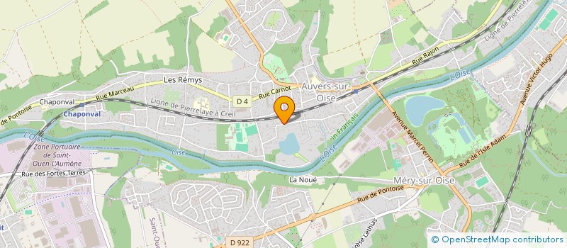 localisation de l'entreprise MADAME LAETITIA GUILLON  AUVERS-SUR-OISE