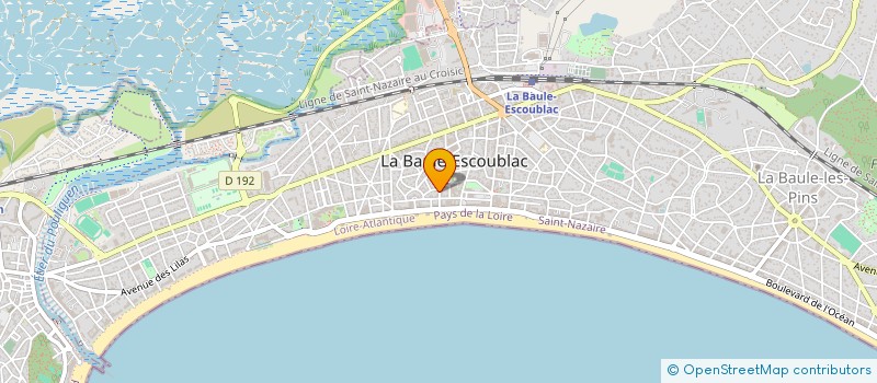 localisation de l'entreprise MADAME LAETITIA GUILLOT à LA BAULE-ESCOUBLAC