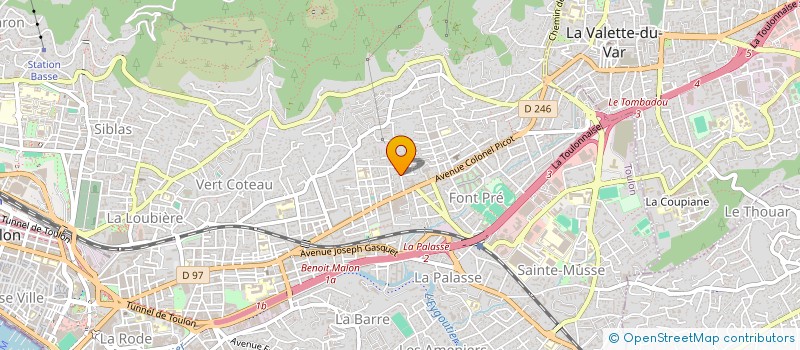 localisation de l'entreprise MADAME LAETITIA GUILLOU  TOULON