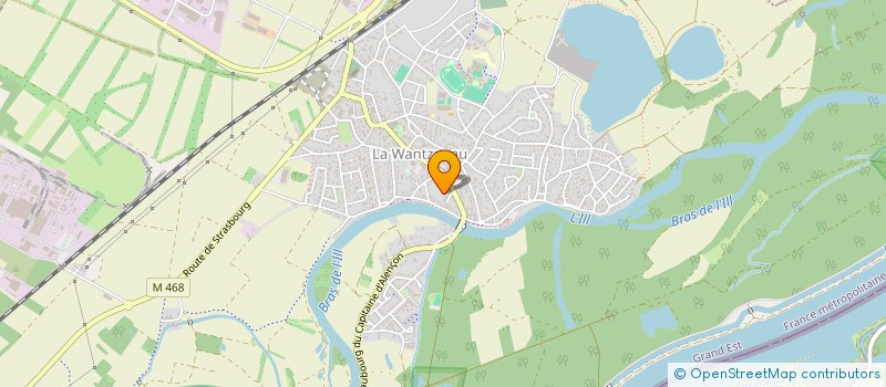 localisation de l'entreprise MADAME LAETITIA GUZINSKI  LA WANTZENAU