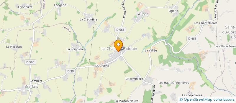 localisation de l'entreprise MADAME LAETITIA HAINAUT  LA CHAISE-BAUDOUIN