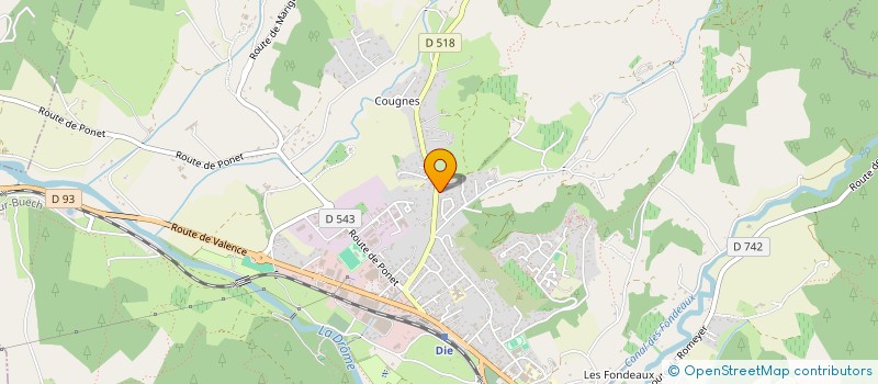 localisation de l'entreprise MADAME LAETITIA HAMM  DIE