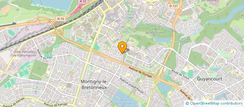 localisation de l'entreprise MADAME LAETITIA HAMON  GUYANCOURT