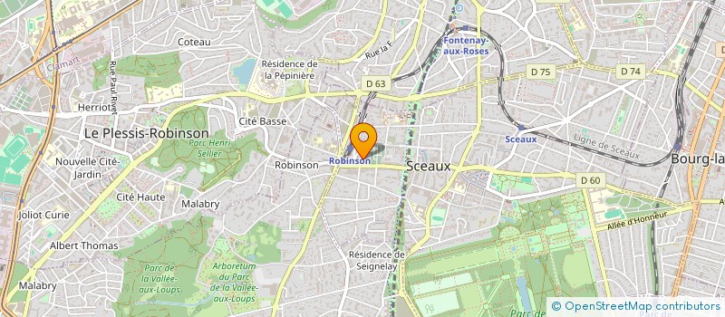 localisation de l'entreprise MADAME LAETITIA HANOT à SCEAUX