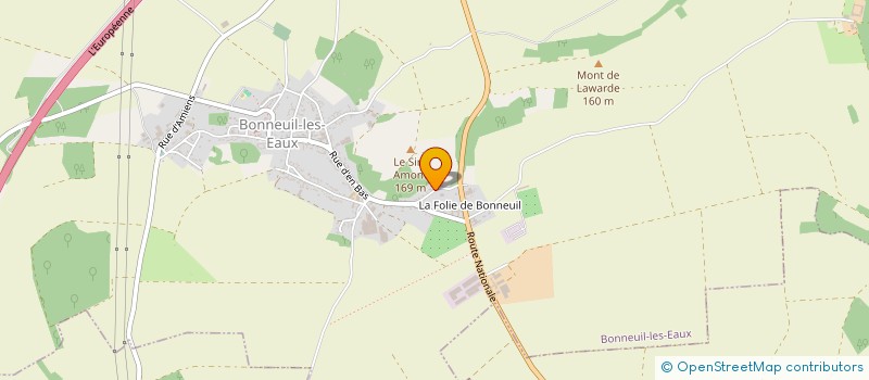 localisation de l'entreprise MADAME LAETITIA HANQUEZ  BONNEUIL-LES-EAUX