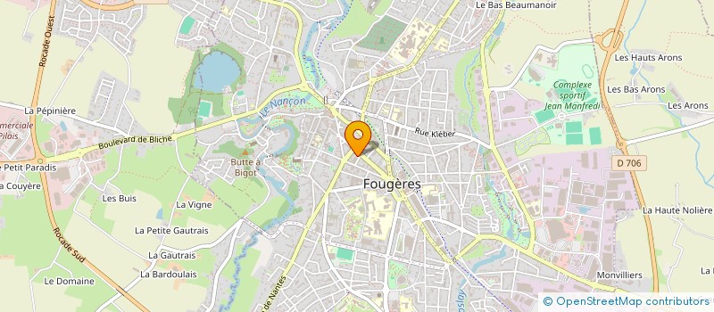 localisation de l'entreprise MADAME LAETITIA HARDY-LEMOINE  FOUGERES