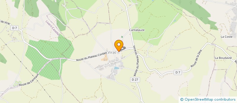 localisation de l'entreprise MADAME LAETITIA HEBRARD  VIRAC