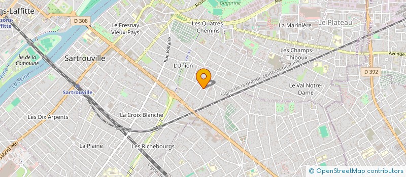 localisation de l'entreprise MADAME LAETITIA HENRIQUES GARCIA  SARTROUVILLE