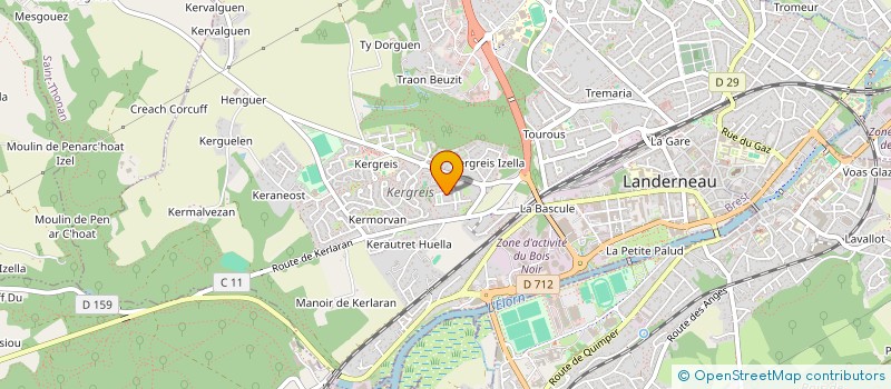 localisation de l'entreprise MADAME LAETITIA HERNANDEZ à LANDERNEAU