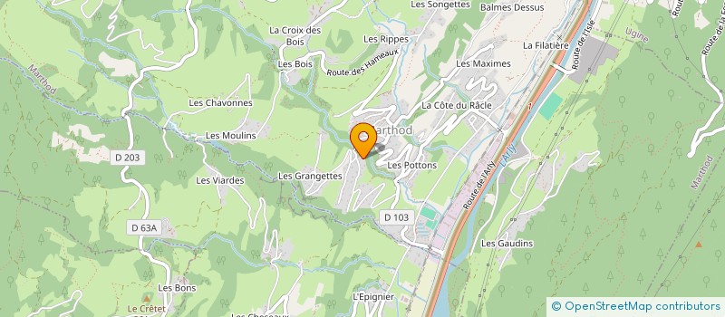 localisation de l'entreprise MADAME LAETITIA HERNAS  MARTHOD