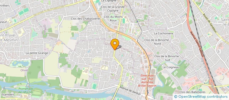 localisation de l'entreprise MADAME LAETITIA HERVET à OLIVET