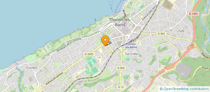 localisation de l'entreprise MADAME LAETITIA HERVIEU à THONON-LES-BAINS